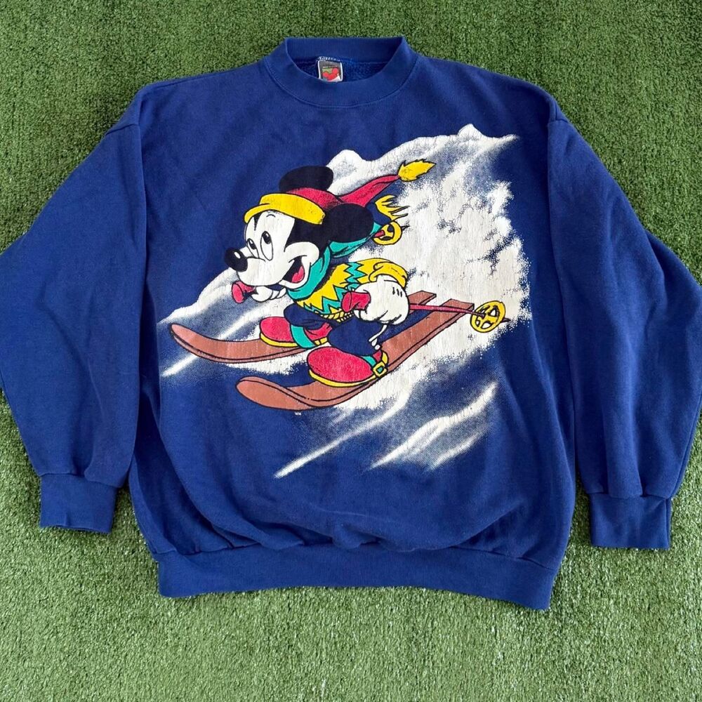 Disney Women's Blue and Navy Sweatshirt